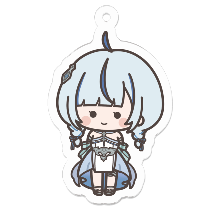 アクリルキーホルダー(コーティング) - 50 x 50 (mm)