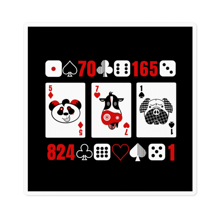 ステッカー - 100 x 100 (mm)