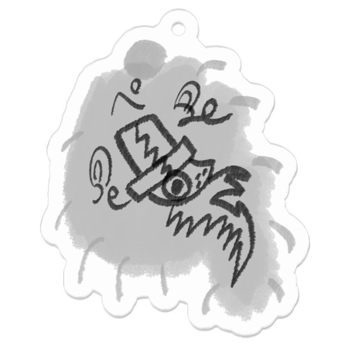 アクリルキーホルダー - 50 x 50 (mm)