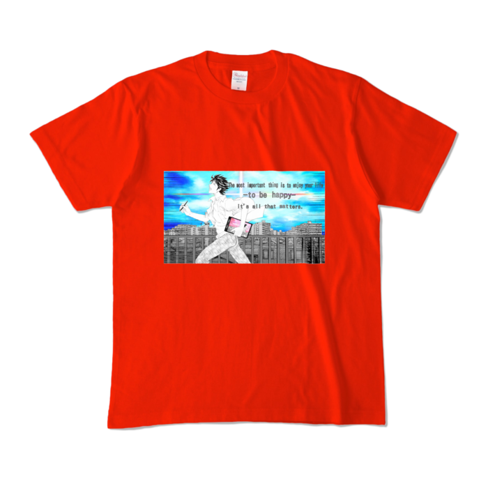 カラーTシャツ - M - レッド (濃色)