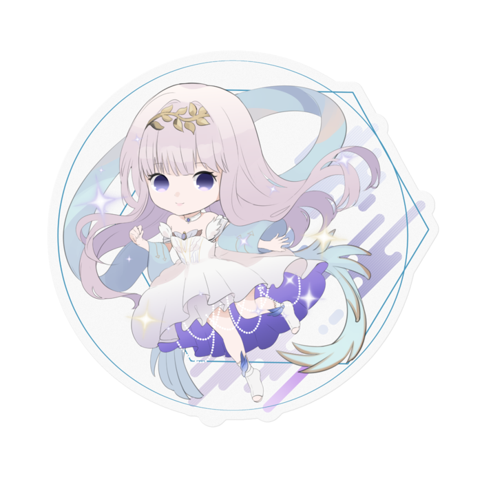 ステッカー - 100 x 100 (mm) クリア