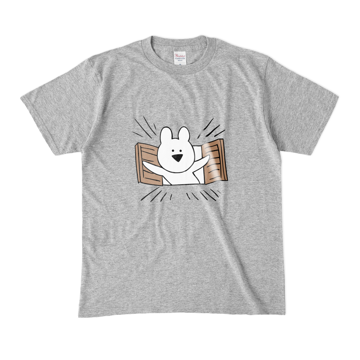 カラーTシャツ(濃色) - M - 杢グレー