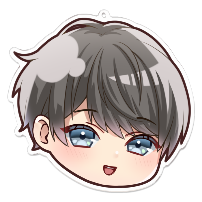 SDナオキ 顔だけアクキー1 - 100 x 100 (mm)