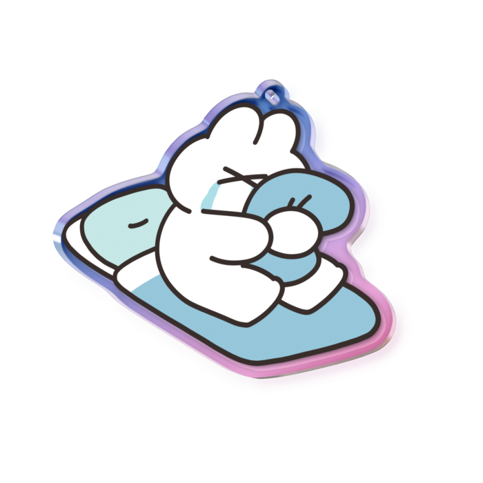 オーロラアクリルキーホルダー - 70 × 70mm