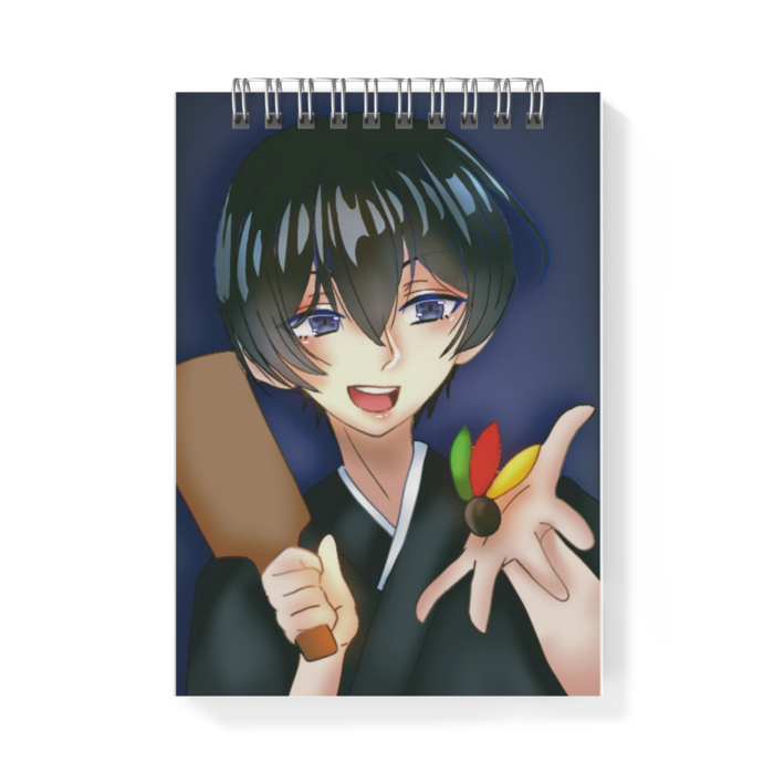 羽子板持ってる少年