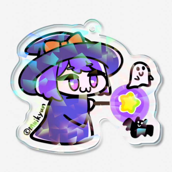 ホログラムアクリルキーホルダー - 50 × 50mm