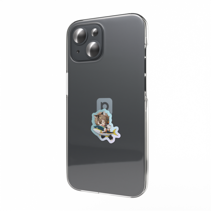 【にっこり】オーロラスマホステッカー 