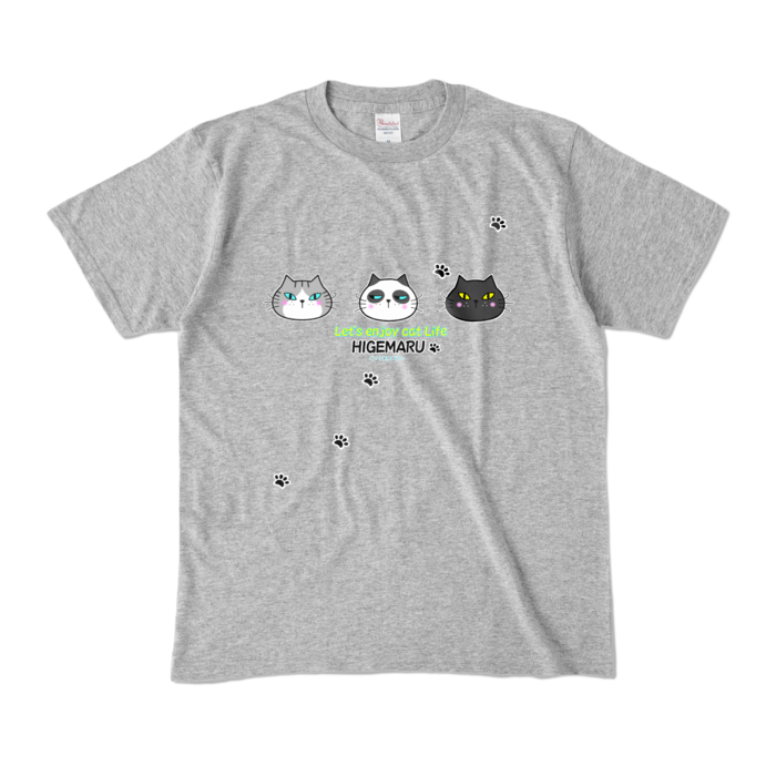 カラーTシャツ - M - 杢グレー (濃色)