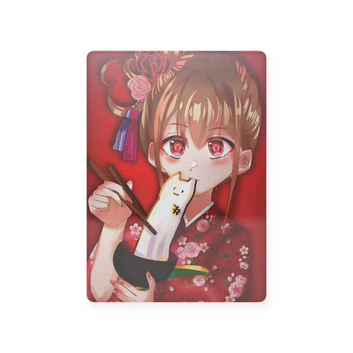 餅食ってる少女