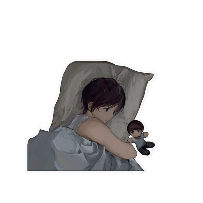 （clear）ステッカー - 160 x 160 (mm)