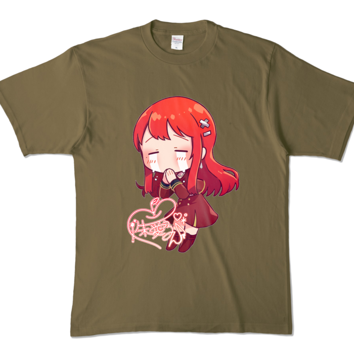 カラーTシャツ - XL - オリーブ (濃色)