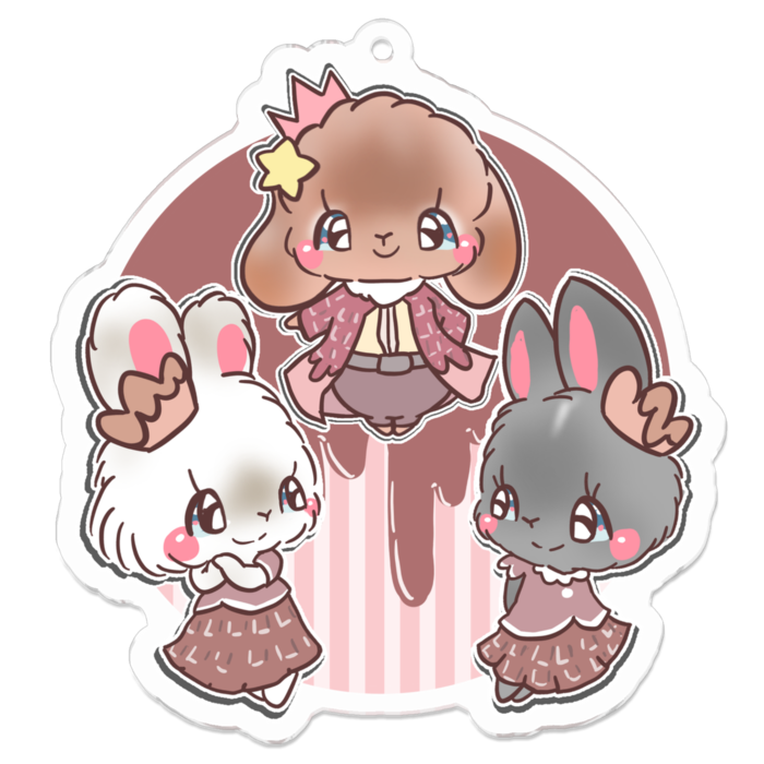 アクリルキーホルダー - 70 x 70 (mm)