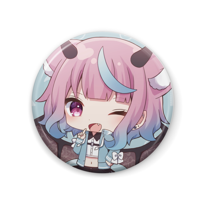 サクマ缶バッジver.ブルー 57mm