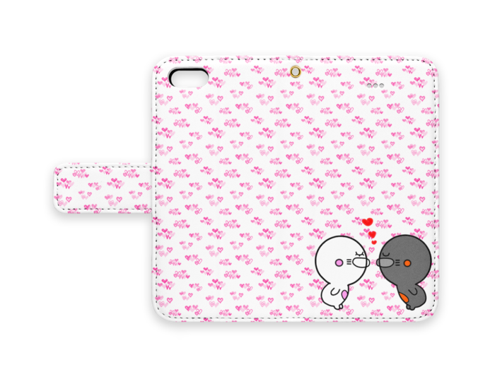 手帳型iPhoneケース - iPhone5 - ストラップ穴 あり