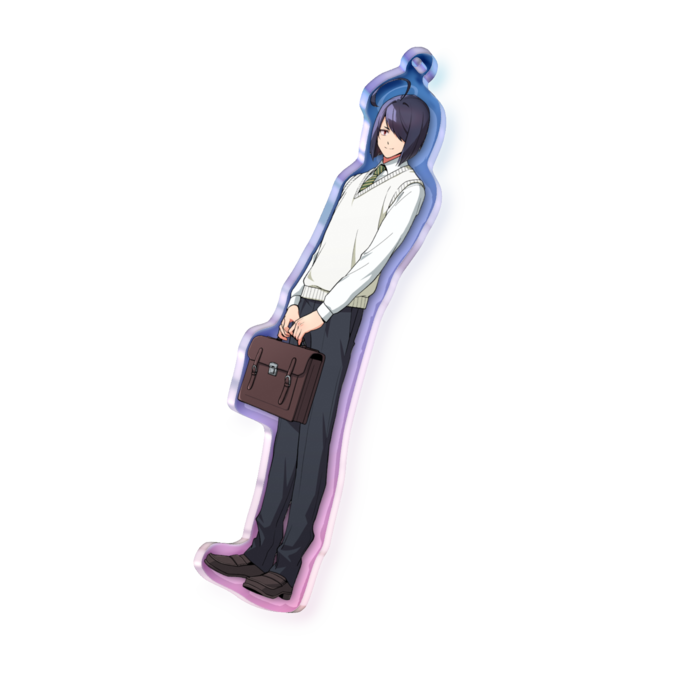 オーロラアクリルキーホルダー - 100 × 100mm