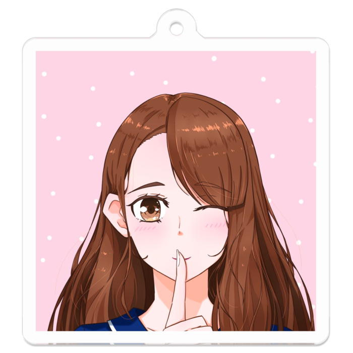 アクリルキーホルダー - 50 x 50 (mm)