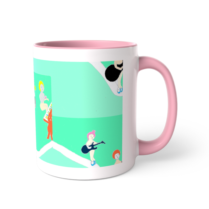 ツートンカラーマグカップ - 直径 8.2cm / 高さ 9.5cm