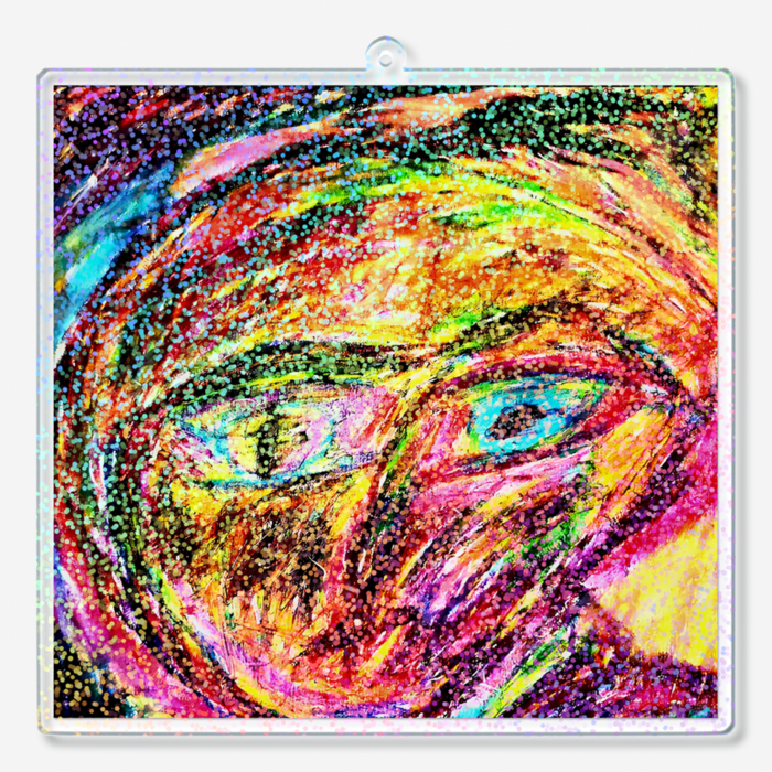 ホログラムアクリルキーホルダー - 100 × 100mm(2)