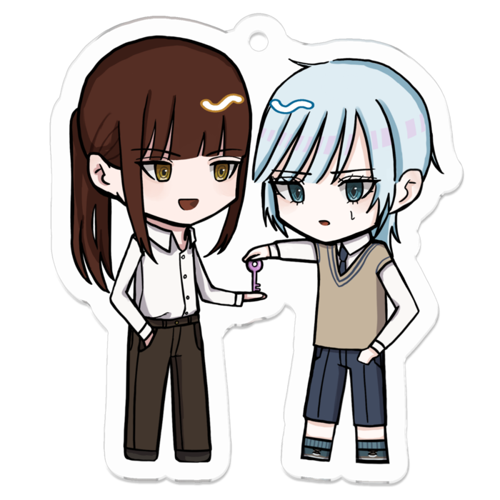 アクリルキーホルダー - 50 x 50 (mm)