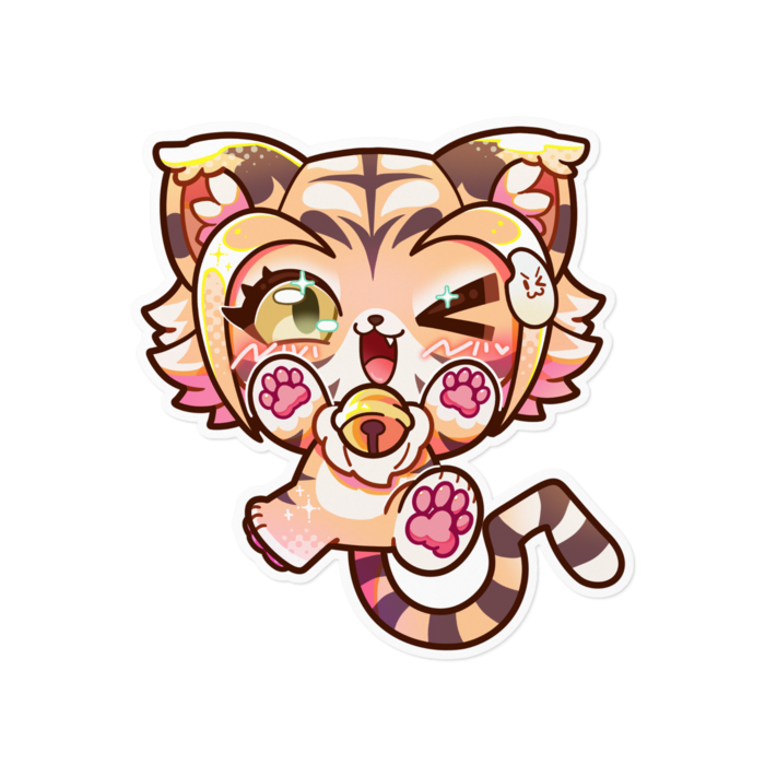 ちびケモまいちゃんステッカー - 160 x 160 (mm)(4)