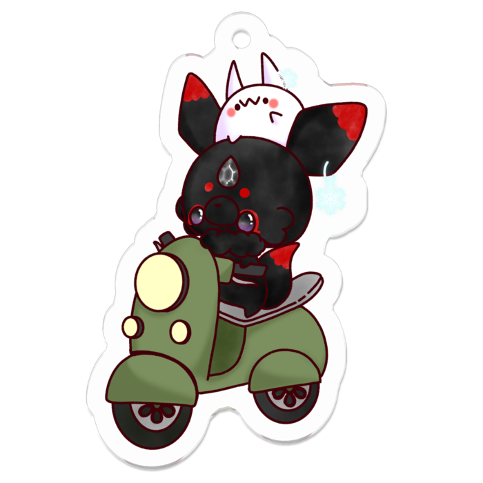 アクリルキーホルダー（コーティング） - 50 x 50 (mm)