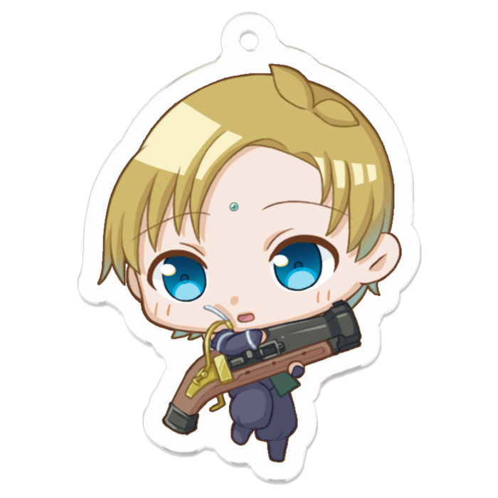 アクリルキーホルダー（コーティング） - 50 x 50 (mm)