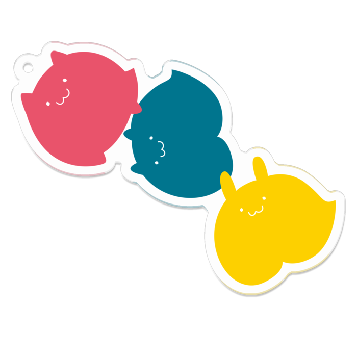 アクリルキーホルダー - 70 x 70 (mm)