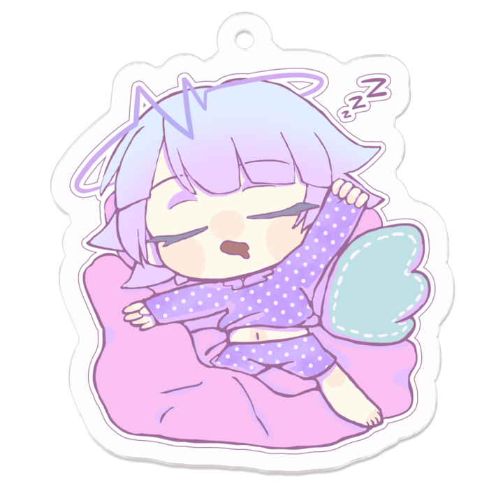 すやりりす_アクリルキーホルダー - 50 x 50 (mm)(2)