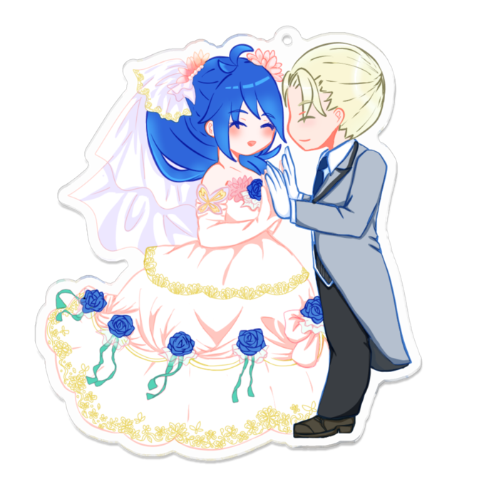 アクリルキーホルダー（コーティング） - 100 x 100 (mm)