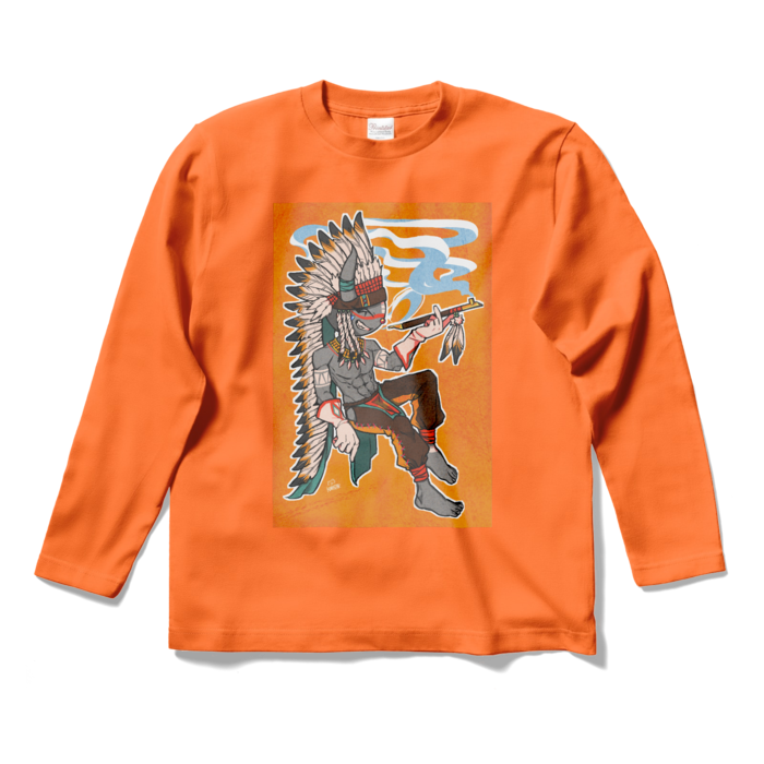 ロングスリーブTシャツ - S - オレンジ