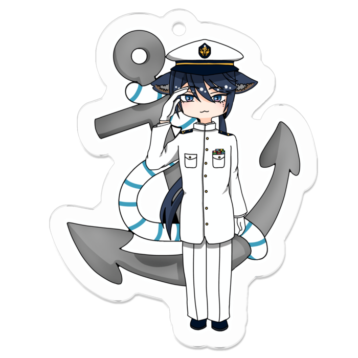 アクリルキーホルダー（コーティング） - 50 x 50 (mm)