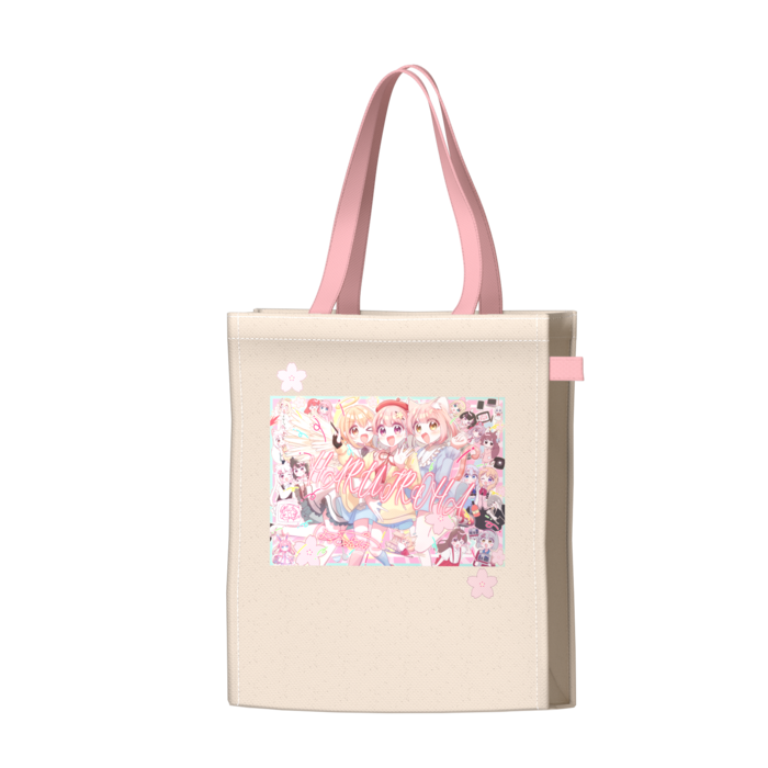 ツートンカラーバッグ - ピンク - W34 × H41 × D14cm