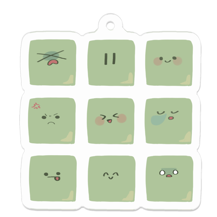 アクリルキーホルダー - 50 x 50 (mm)
