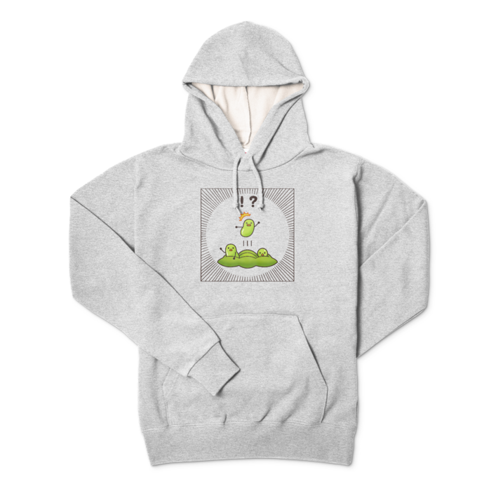 プルパーカー　灰　L