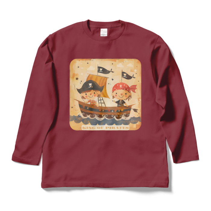 ロングスリーブTシャツ - L - バーガンディ