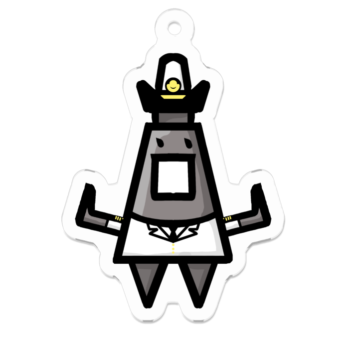 アクリルキーホルダー（コーティング） - 50 x 50 (mm)