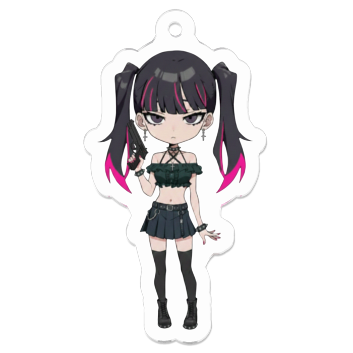 アクリルキーホルダー（コーティング） - 50 x 50 (mm)