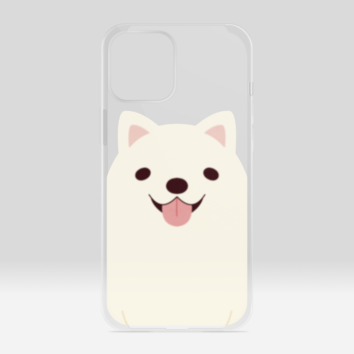 クリアiPhoneケース サモエド iPhone 12ProMax