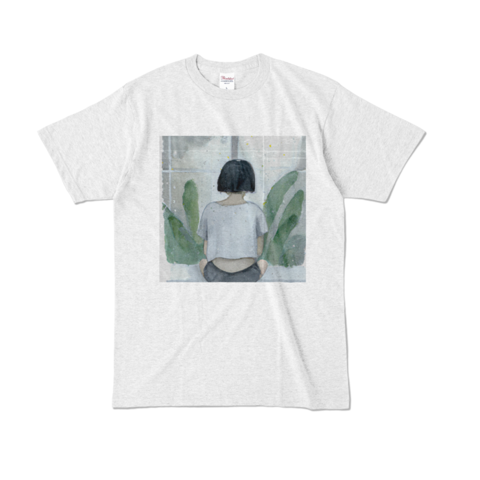 Color T-shirt - L - Ash (Light)カラーTシャツ - L - アッシュ (淡色)