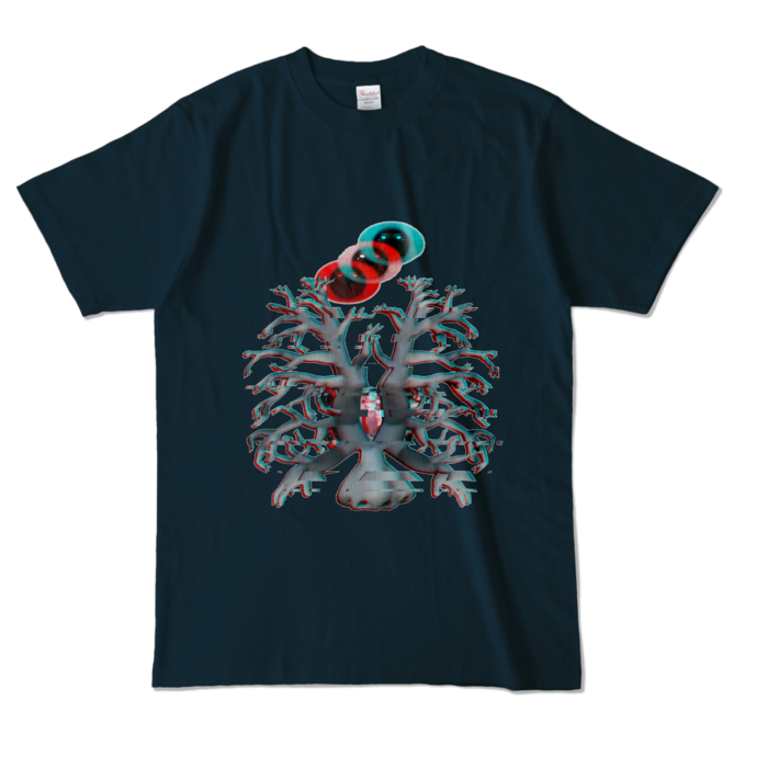 カラーTシャツ - L - ネイビー (濃色)