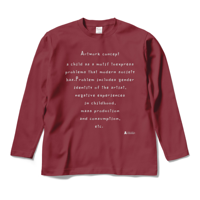 ロングスリーブTシャツ - M - バーガンディ