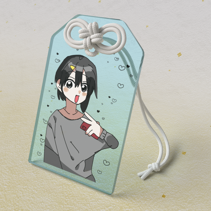 アクリルお守り - 50 × 80mm