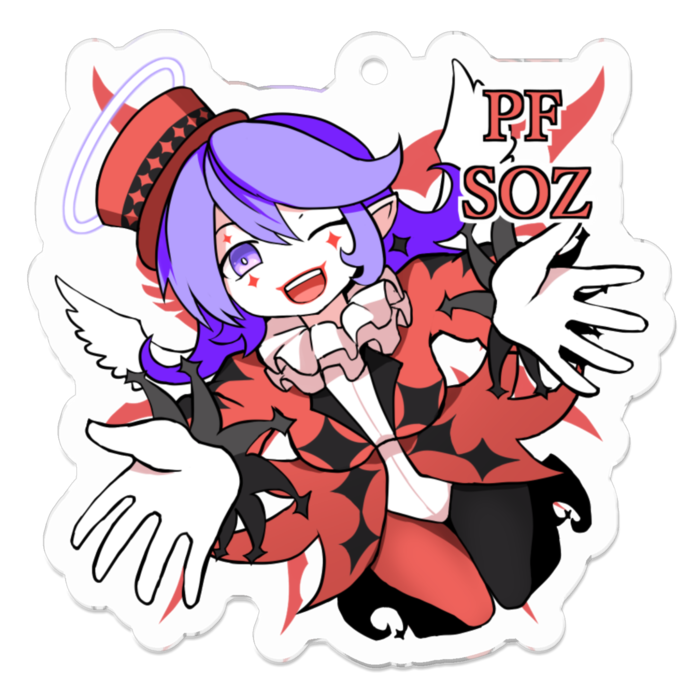 アクリルキーホルダー - 50 x 50 (mm)