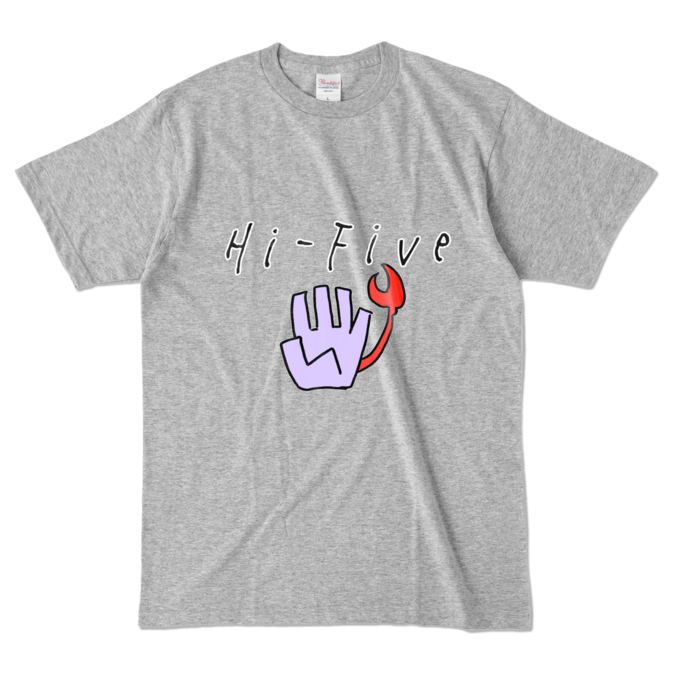 カラーTシャツ - L - 杢グレー (濃色)