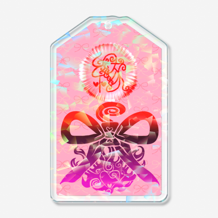 ホログラムアクリルキーホルダー - 70 × 70mm