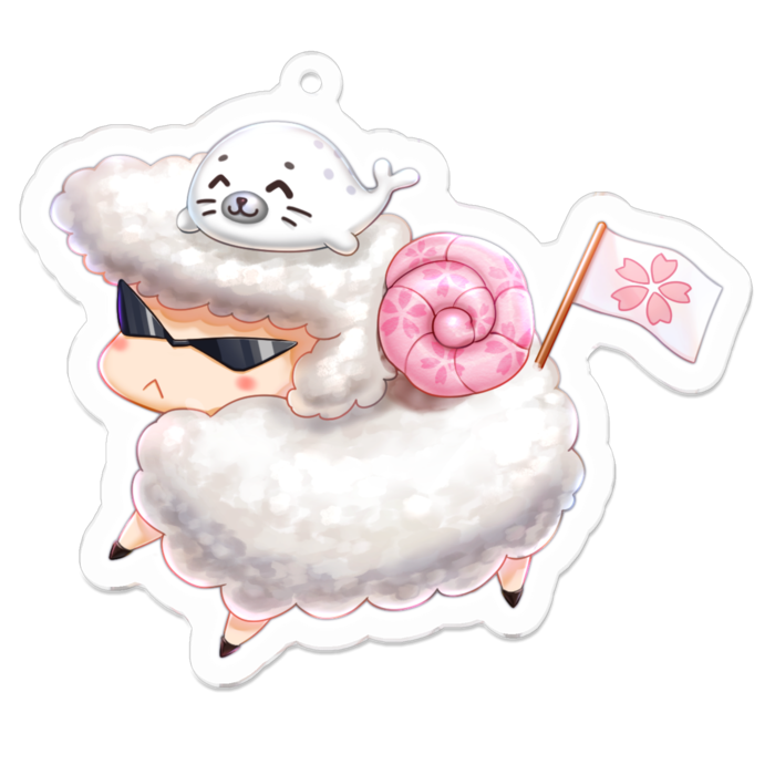 アクリルキーホルダー - 70 x 70 (mm)