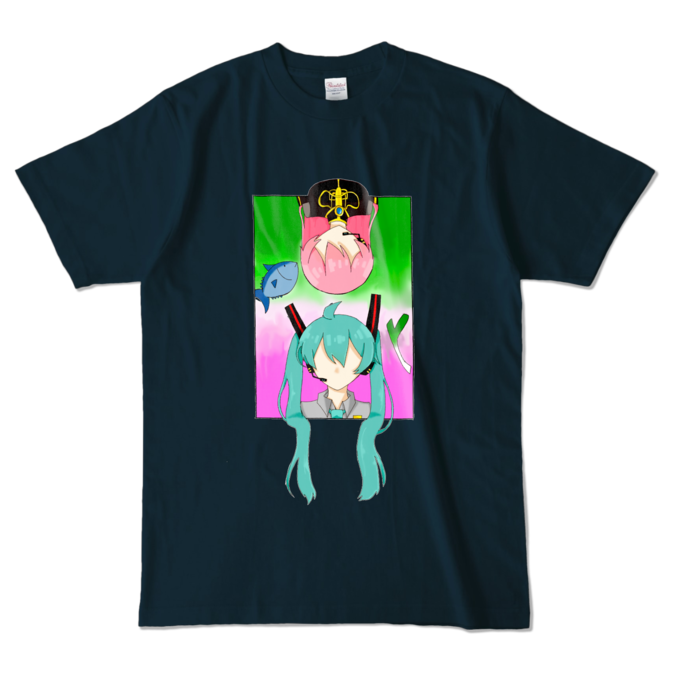 カラーTシャツ - L - ネイビー (濃色)