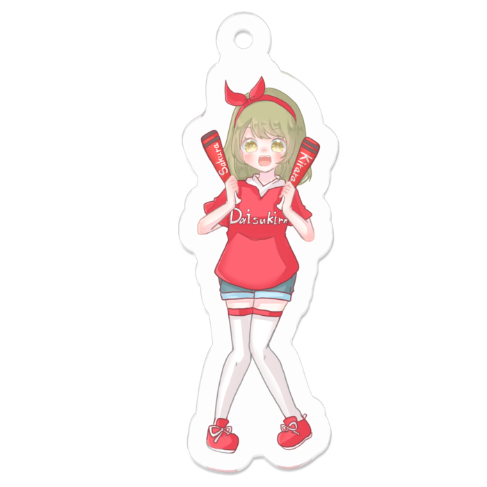 アクリルキーホルダー - 50 x 50 (mm)