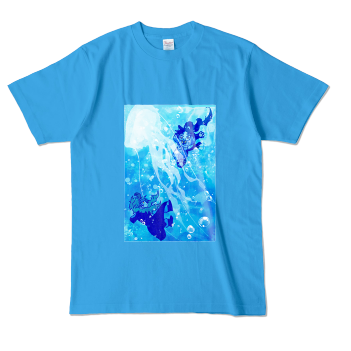 カラーTシャツ - L - ターコイズ (濃色)