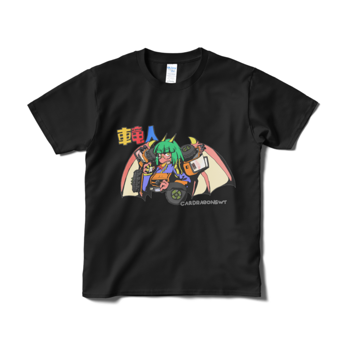 Tシャツ（プリント大） - S - ブラック